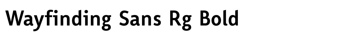 Wayfinding Sans Rg Bold image